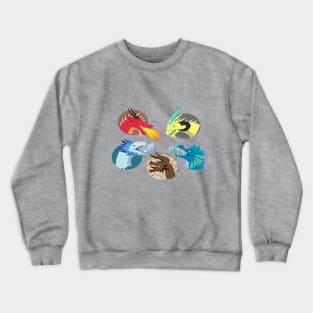 Dragon Elements Sub Badges Crewneck Sweatshirt